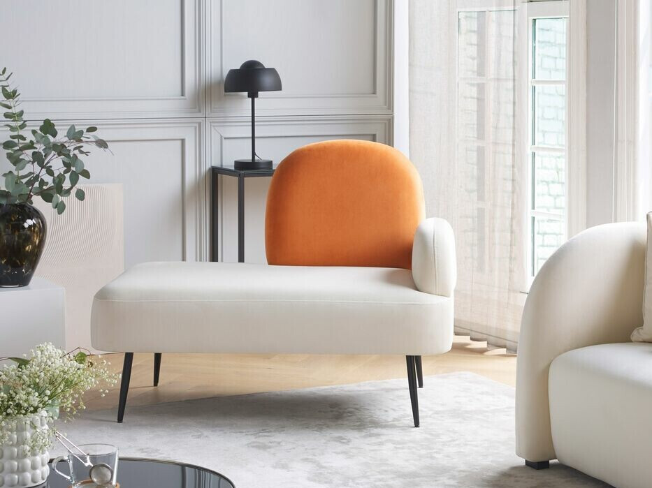 Kušetė Berwyn 1729 (Balta + Oranžinė)