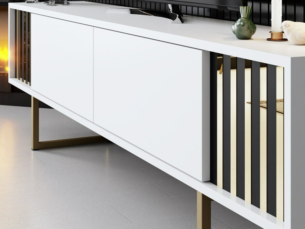 Svetainės komplektas Kailua 2398 (Balta)