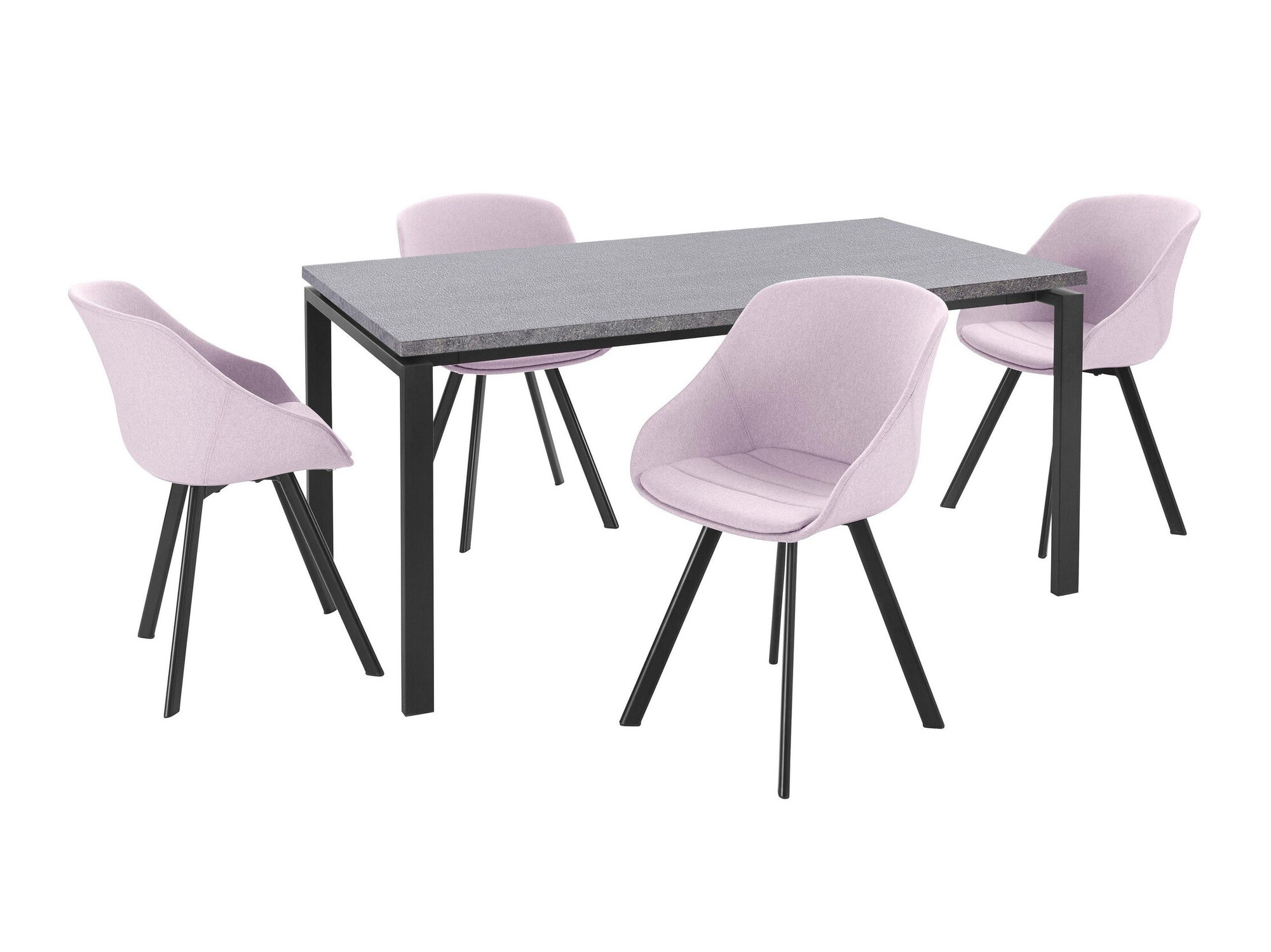 Valgomojo komplektas Denton 1305 (Rožinė)