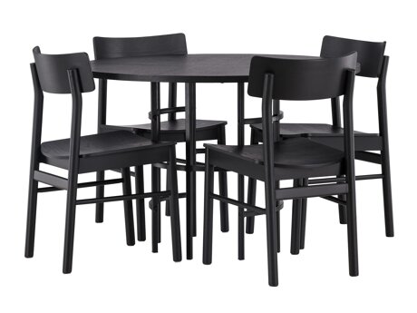 Valgomojo komplektas Dallas 4336 (Juoda)