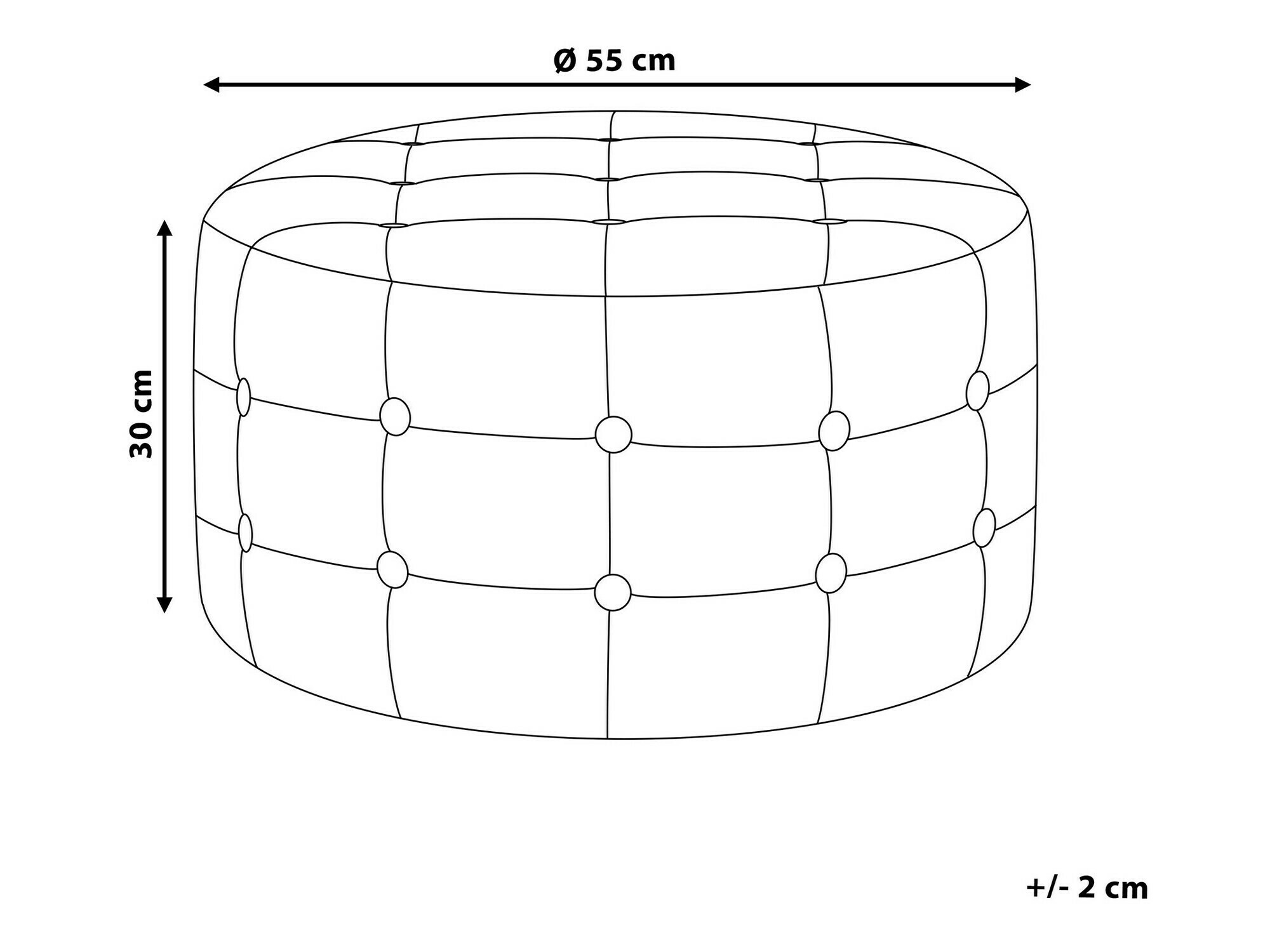 Pufas Berwyn 1254 (Smėlinė)