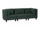 Modulinė sofa Elbmeli 100 (Žalia)