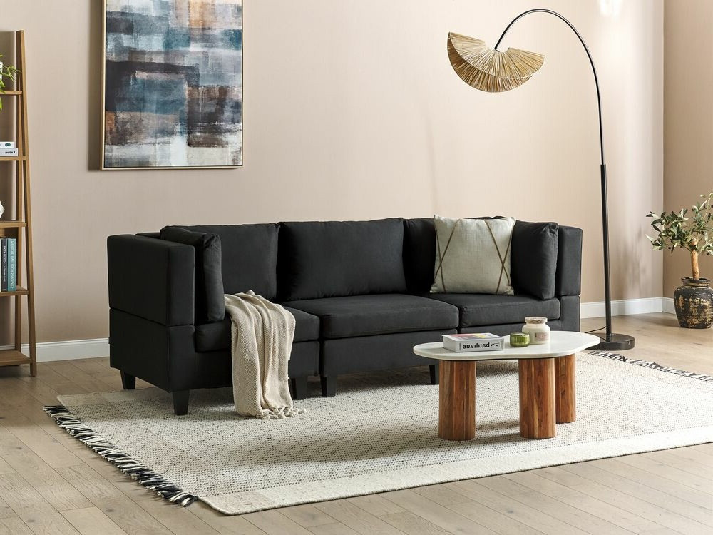 Modulinė sofa Elbmeli 100 (Juoda)