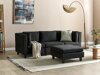Modulinė sofa Elbmeli 100 (Juoda)