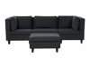 Modulinė sofa Elbmeli 100 (Juoda)