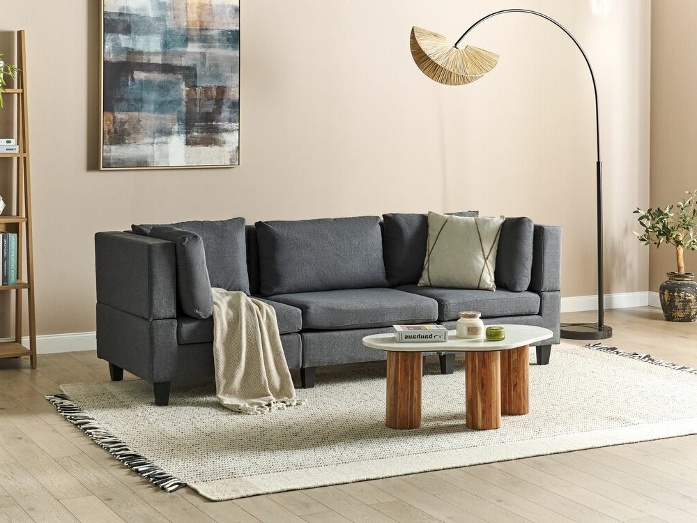 Modulinė sofa Elbmeli 100 (Tamsi pilka)