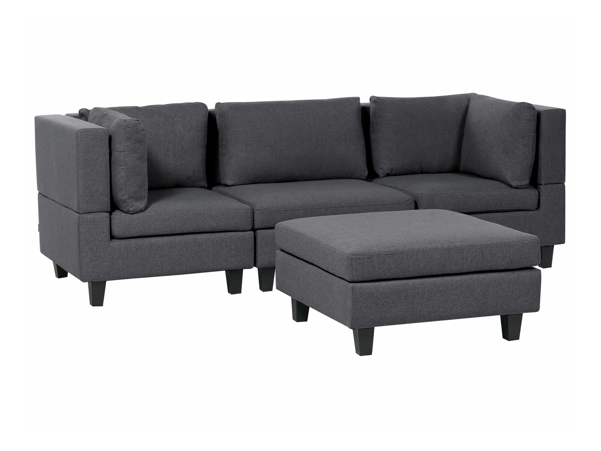 Modulinė sofa Elbmeli 100 (Tamsi pilka)