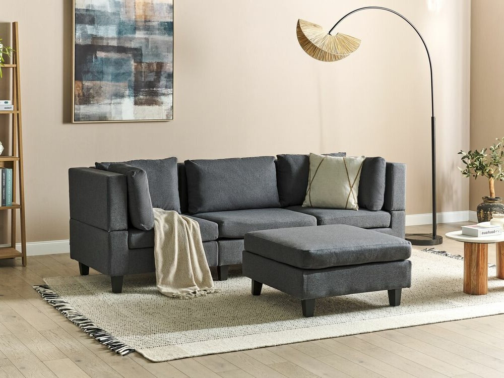 Modulinė sofa Elbmeli 100 (Tamsi pilka)
