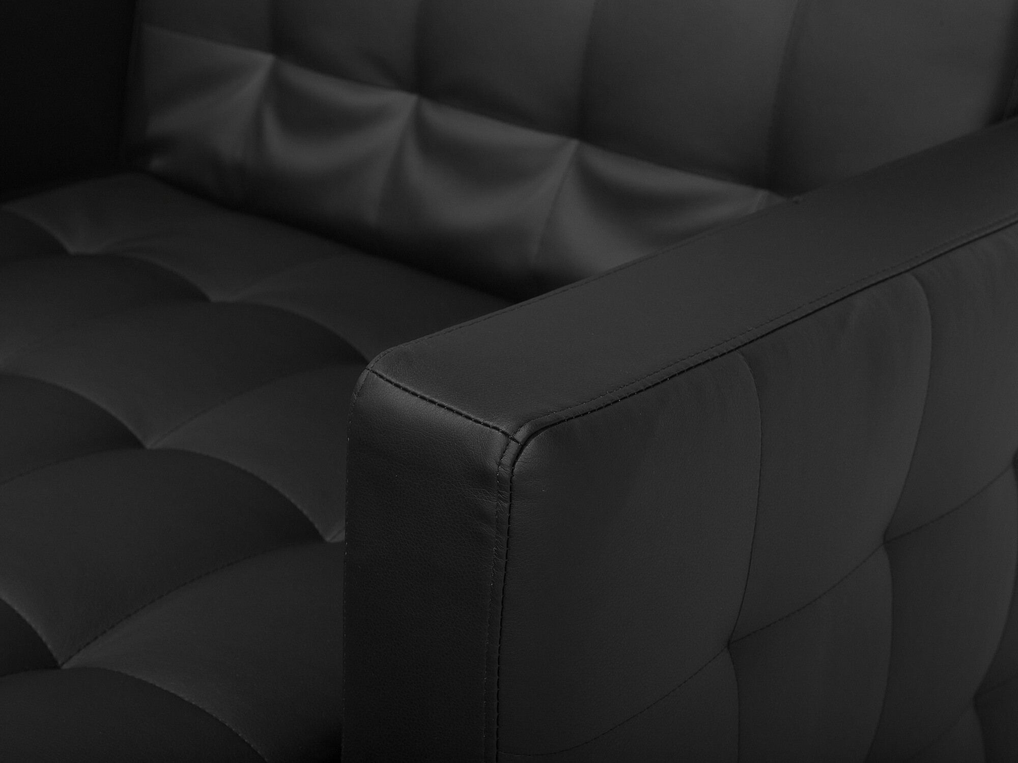 Minkštų baldų komplektas Felvena 113 (Juoda)