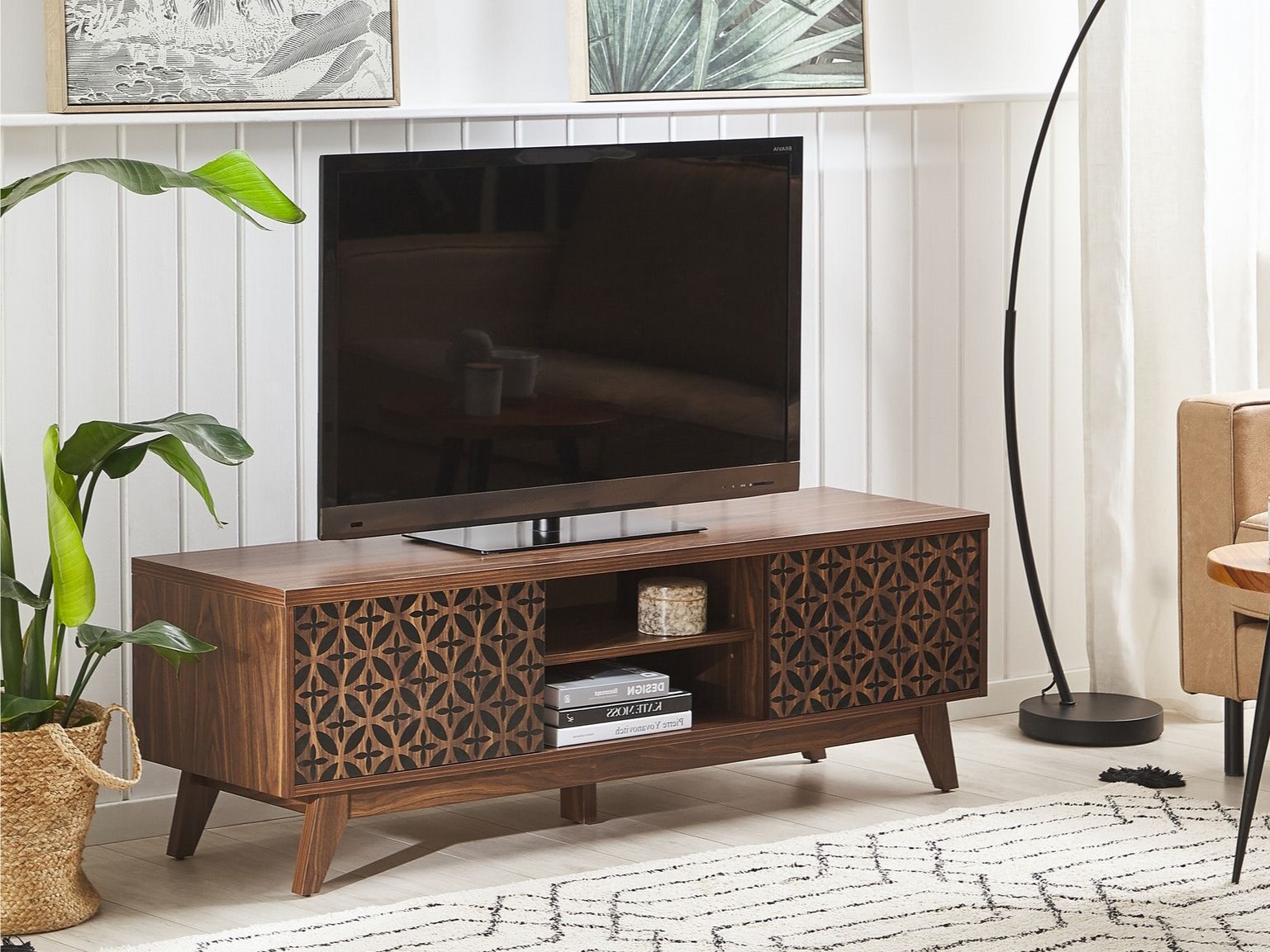 TV staliukas Berwyn 1146 (Tamsus medis + Juoda)