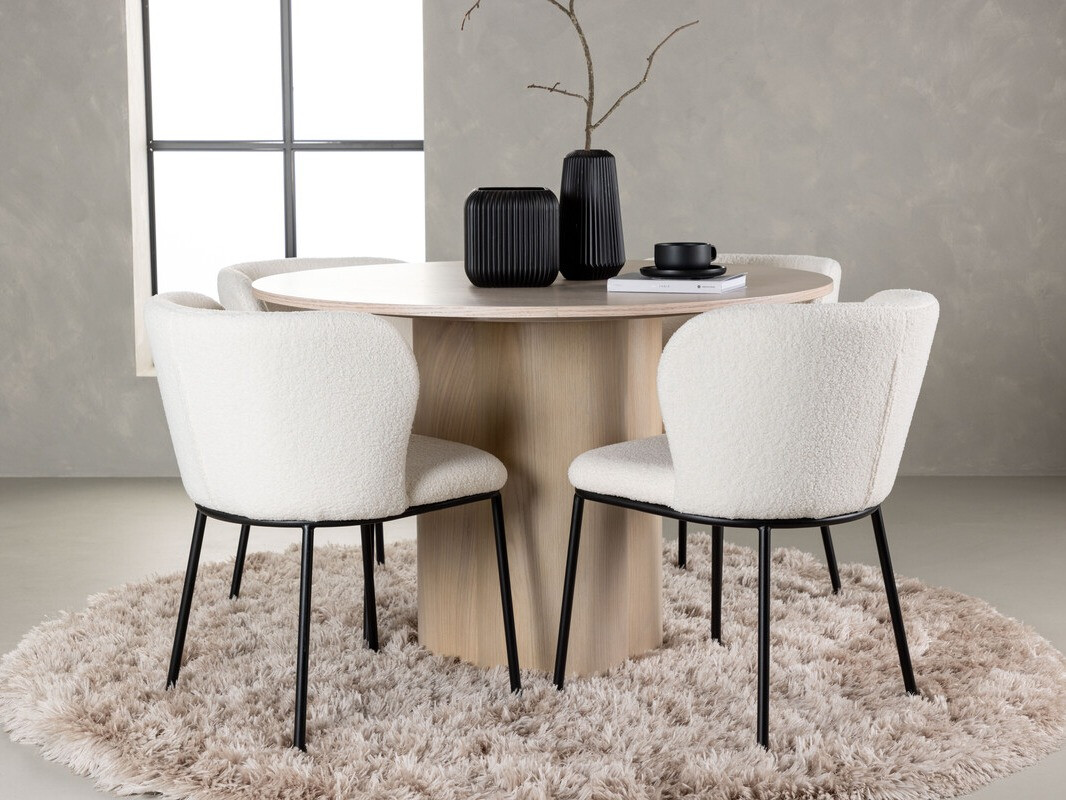 Valgomojo komplektas Dallas 4356 (Šviesus medis)