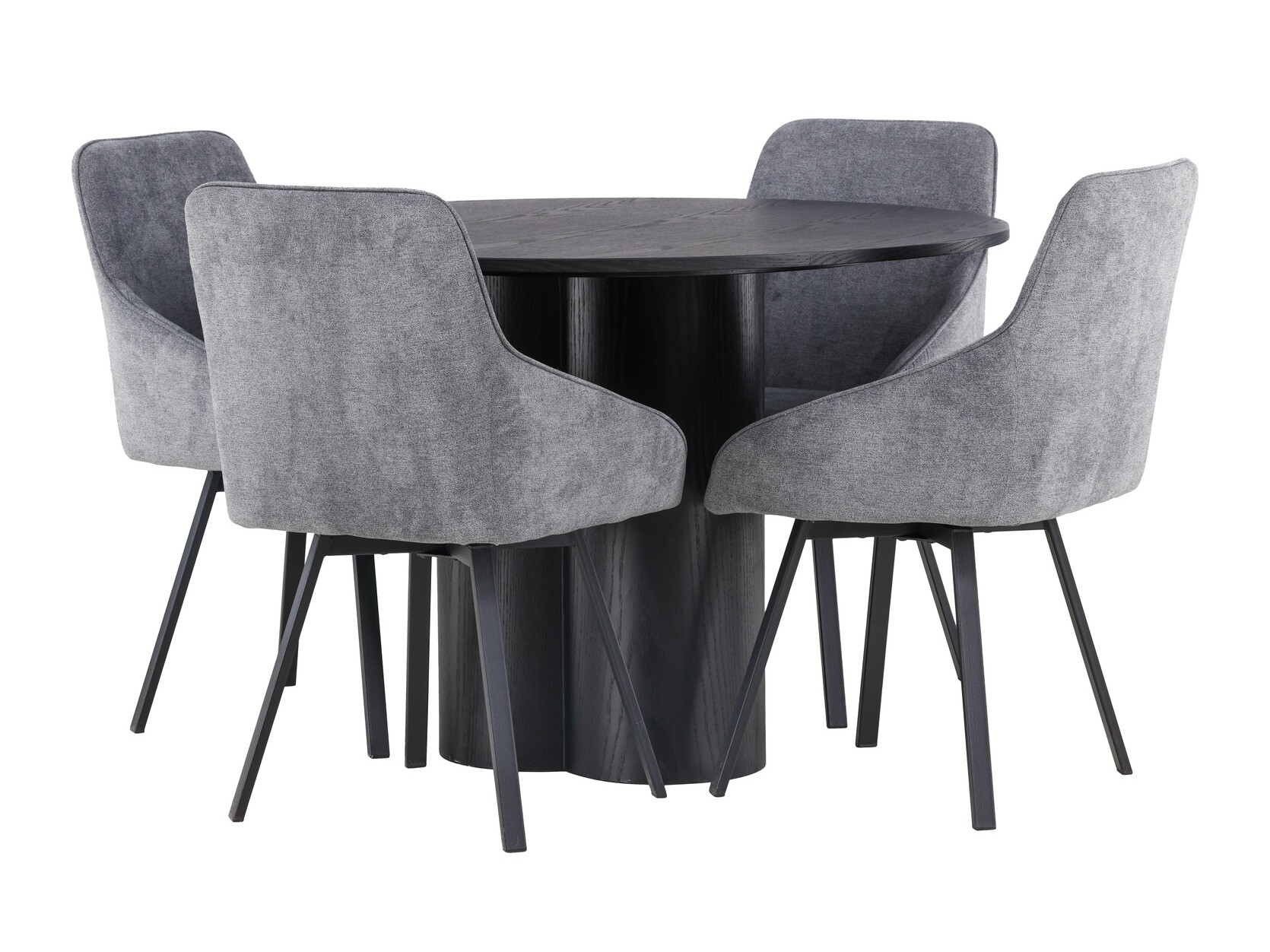 Valgomojo komplektas Dallas 4357 (Juoda)