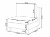Modulinis fotelis Elbmeli 101 (Juoda)