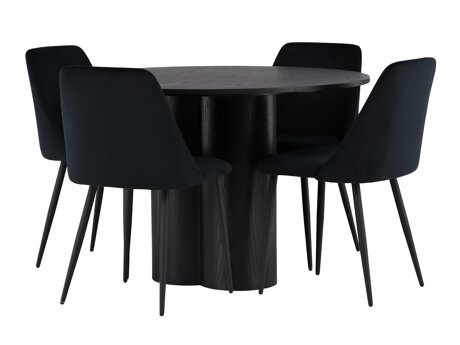 Valgomojo komplektas Dallas 4359 (Juoda)