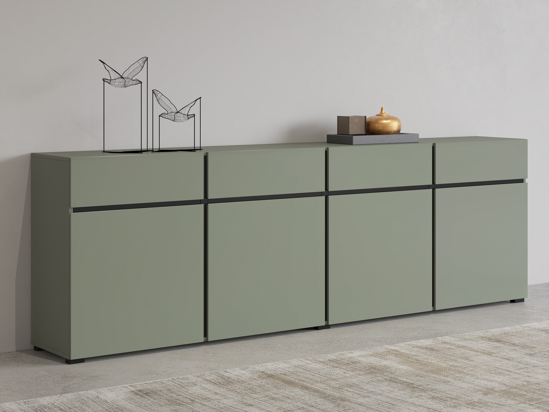 Komoda Alfere 100 (Žalia)