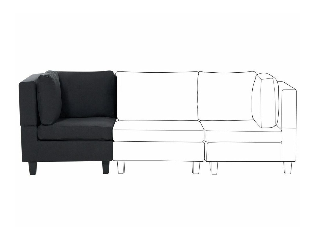Modulinė sėdimoji dalis Elbmeli 102 (Juoda)