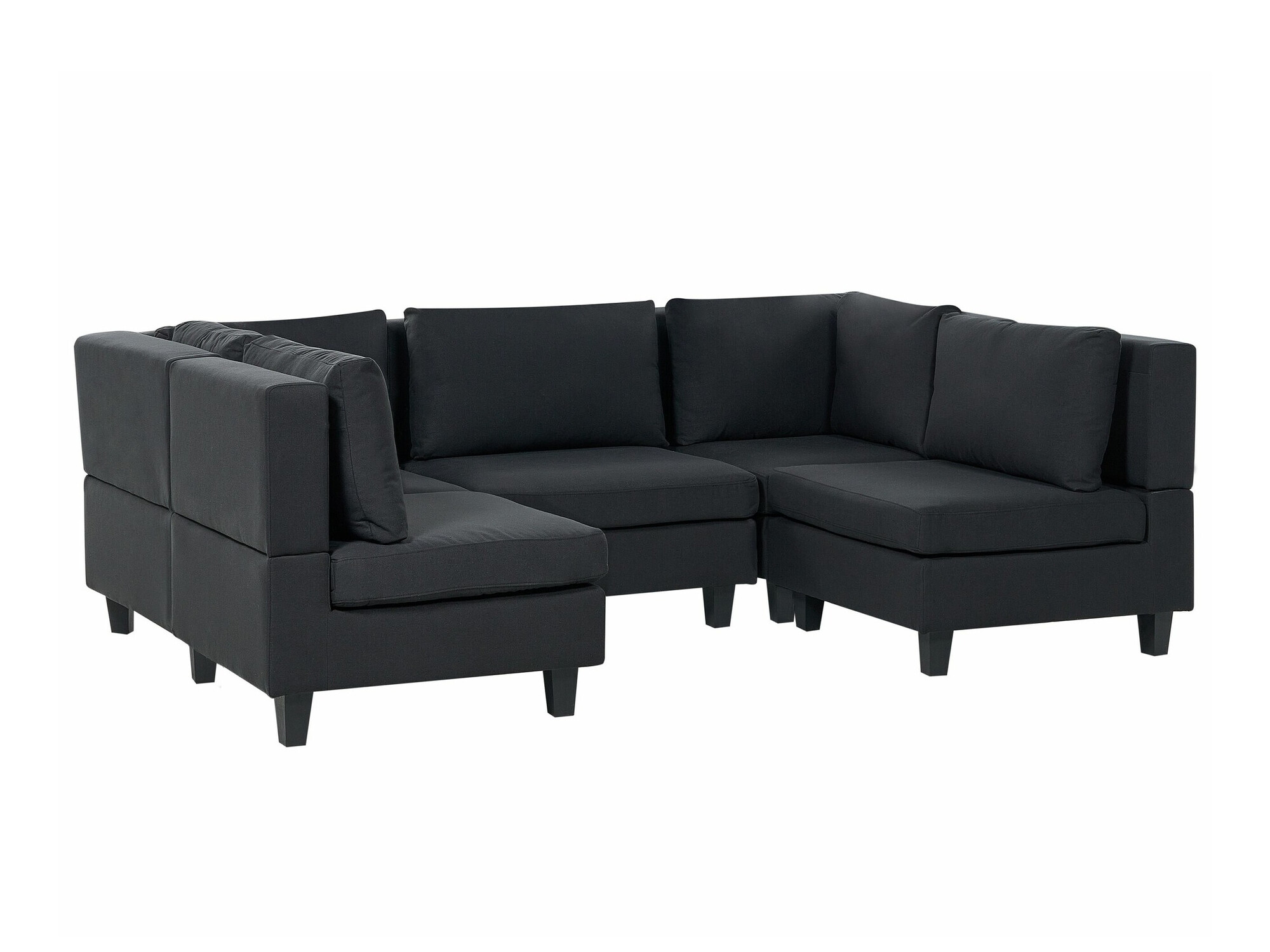 Modulinis minkštas kampas Elbmeli 104 (Juoda)