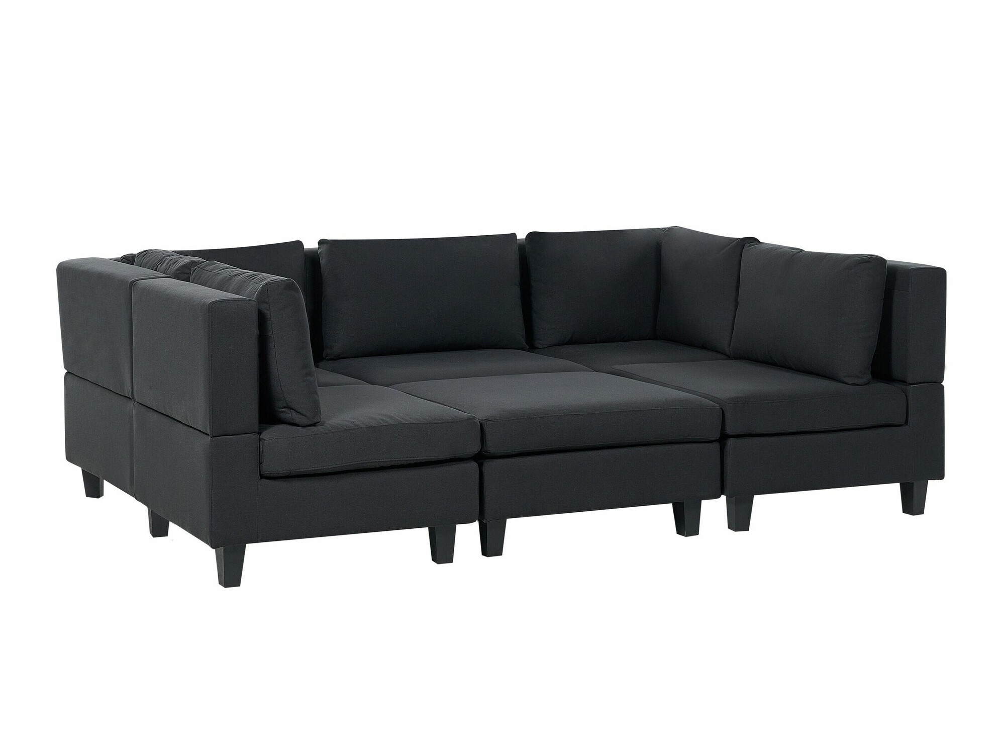 Modulinis minkštas kampas Elbmeli 104 (Juoda)