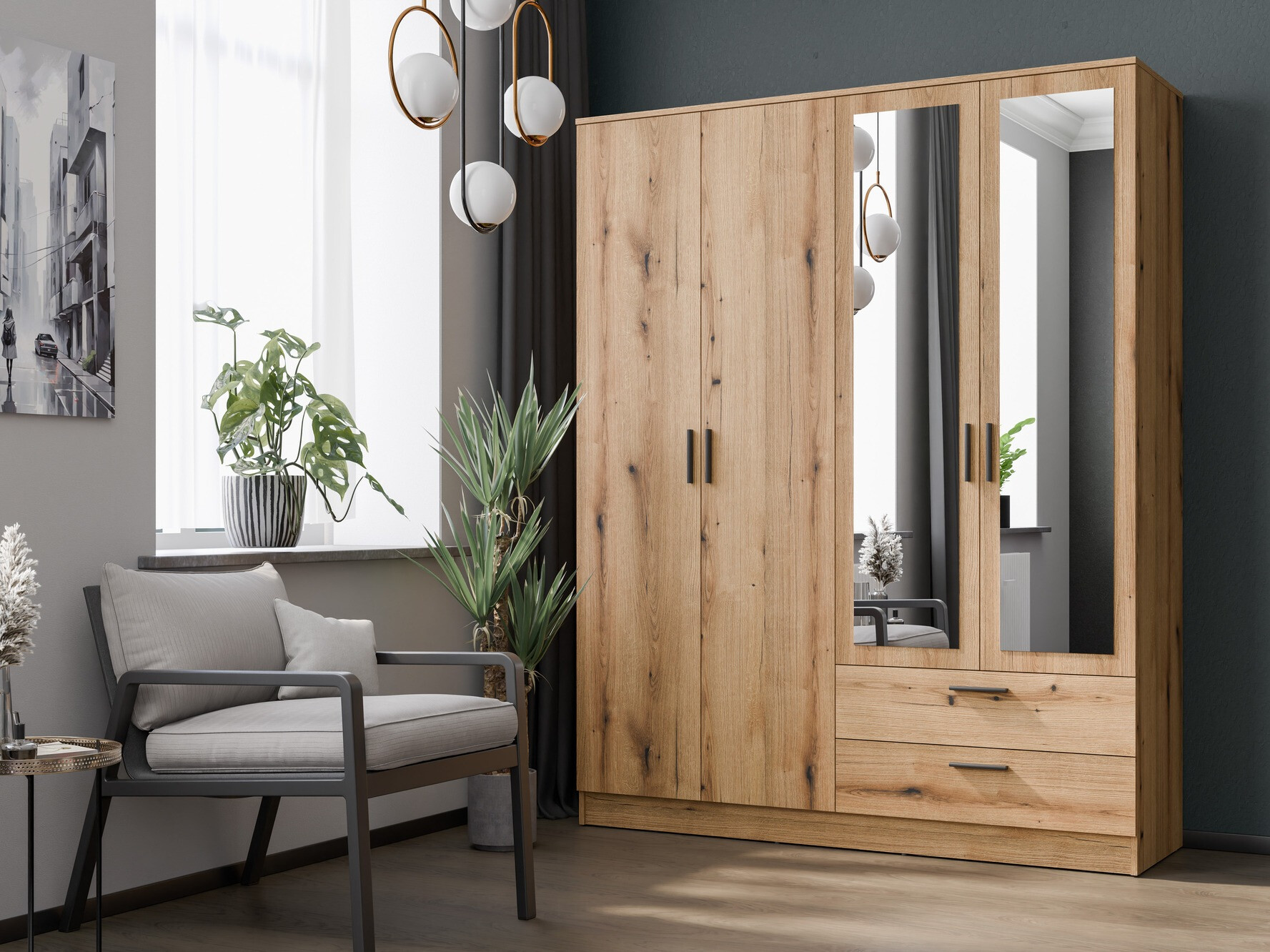 Spinta Orlando 223 (Šviesus ąžuolas)