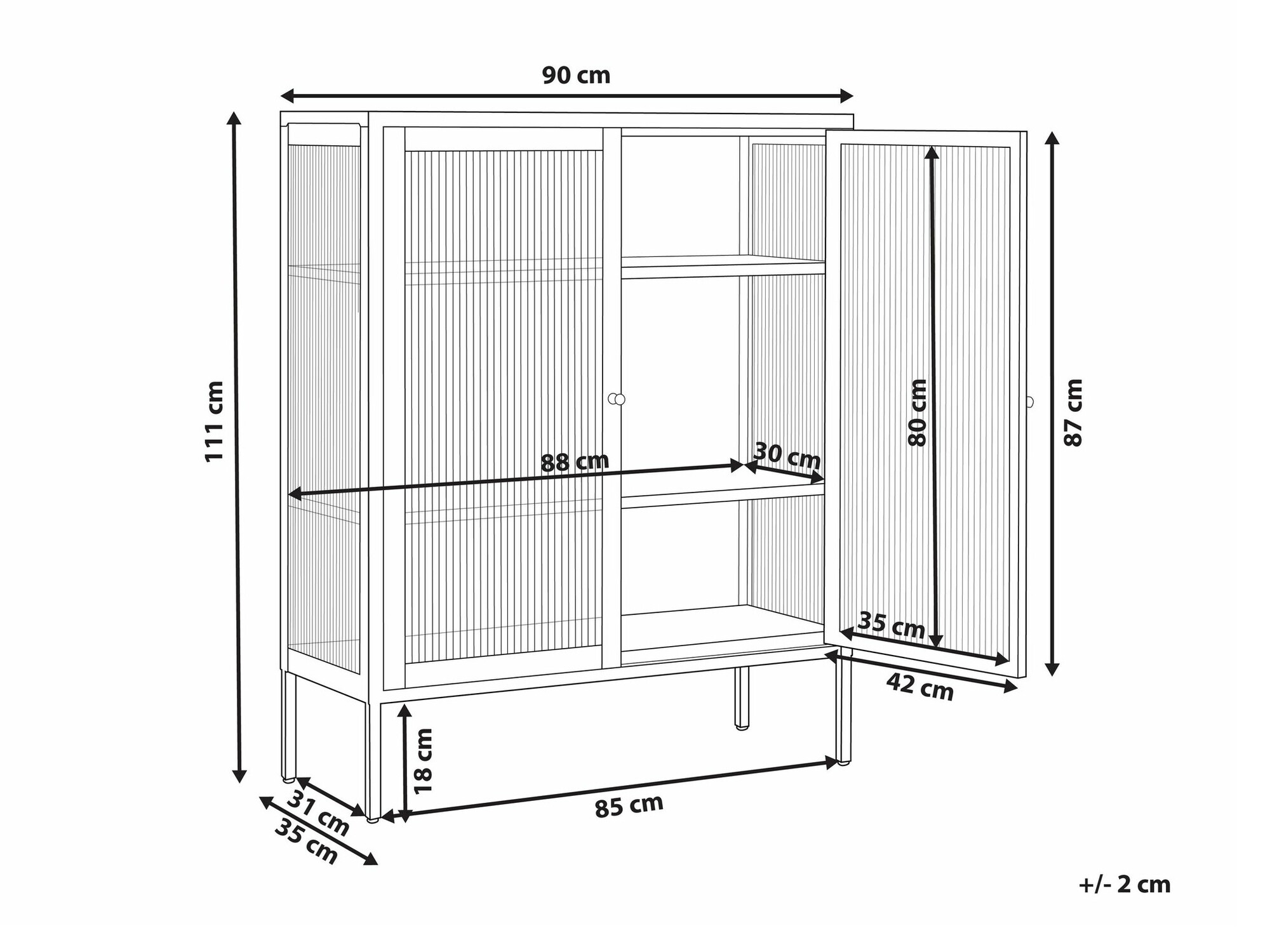 Spintelė Berwyn 1800