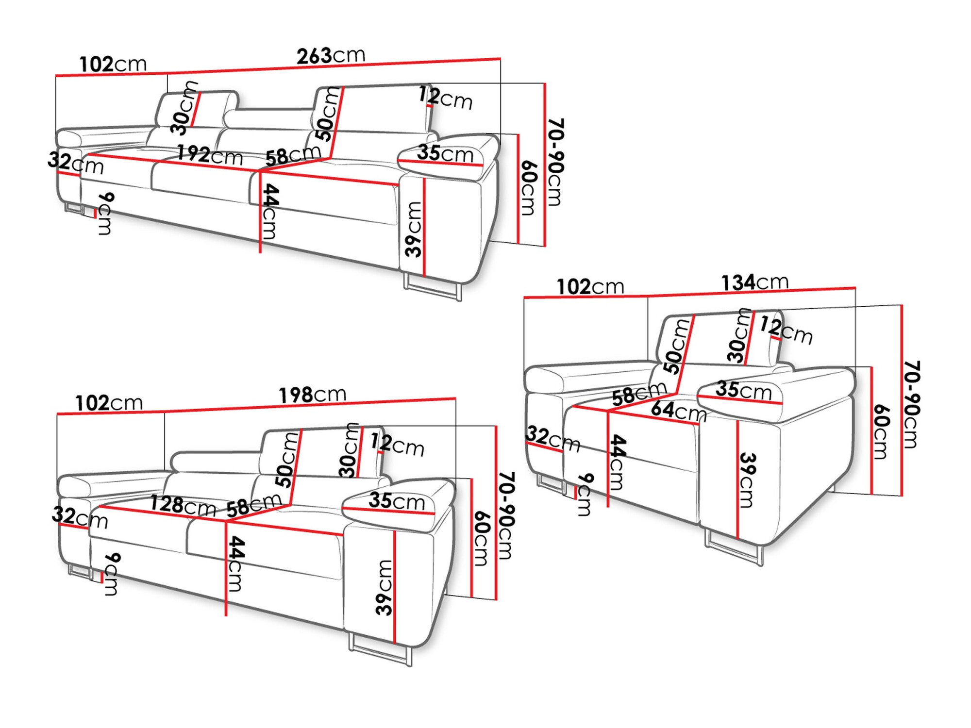 Minkštų baldų komplektas Comfivo Eliferu 107 (Manila 16)