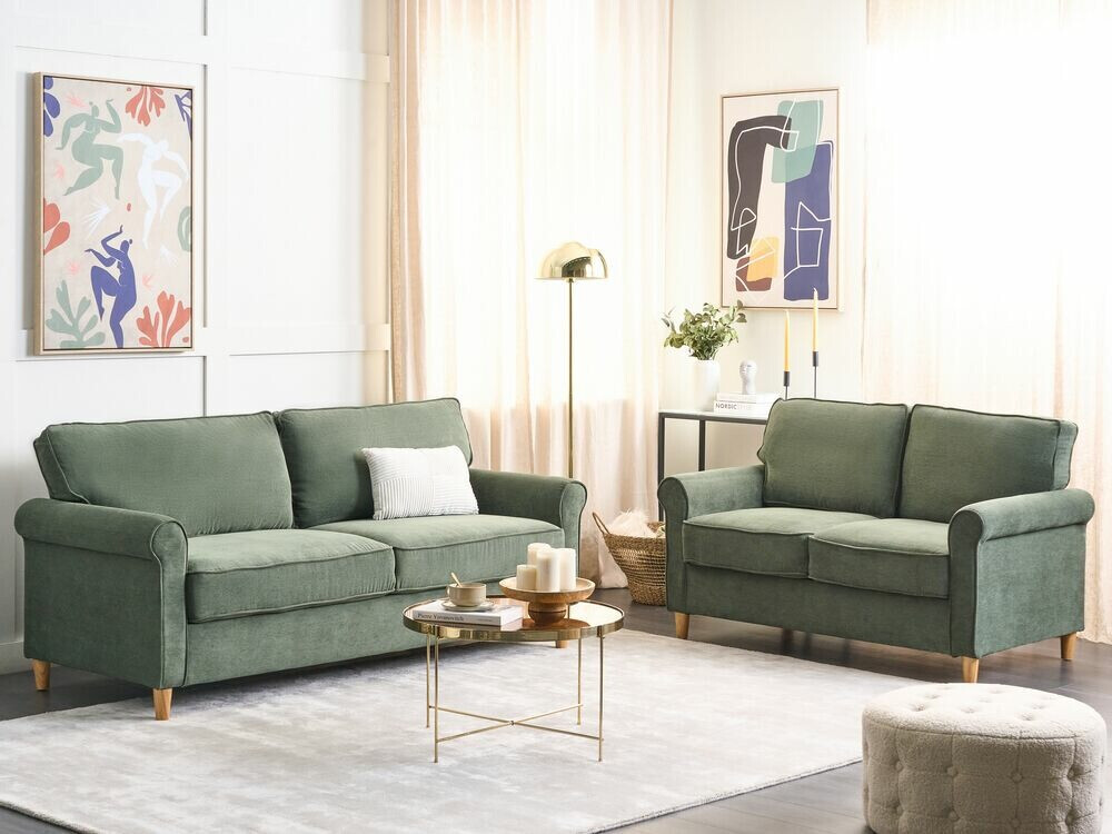 Minkštų baldų komplektas Berwyn 676 (Žalia)