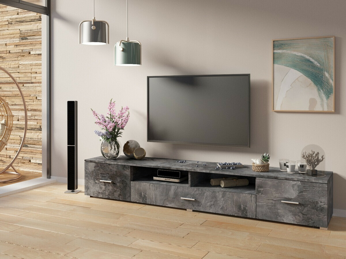 TV staliukas Austin 306 (Tamsus betonas)