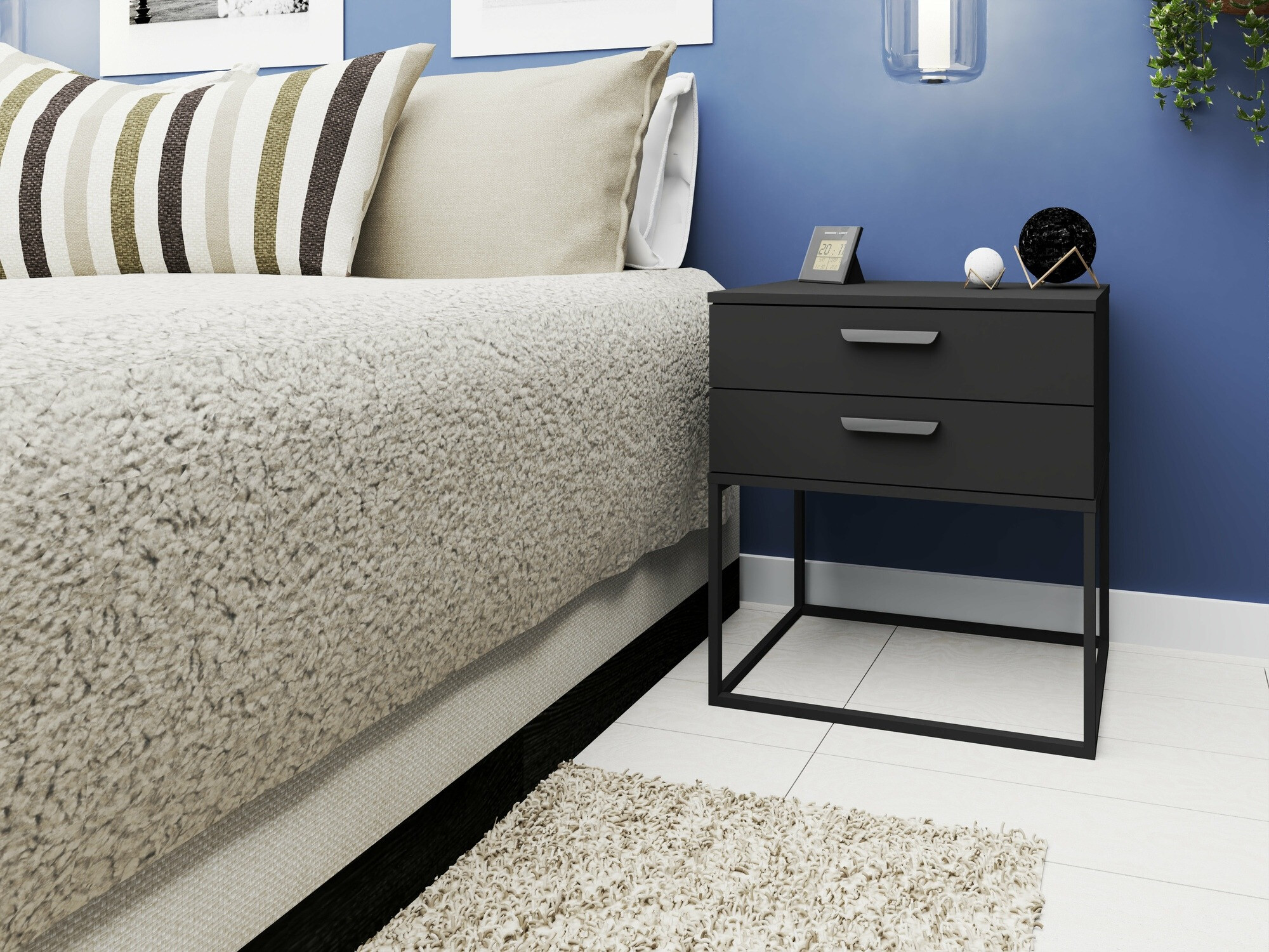 Naktinis staliukas Bristol 194 (Antracitas)