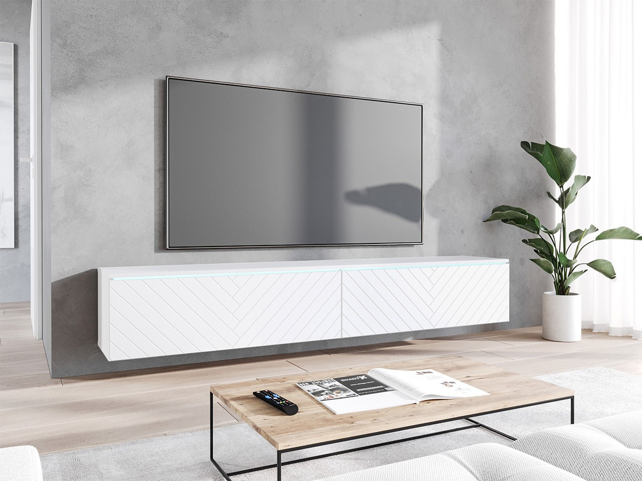 TV staliukas Sarasota 166 (Balta)