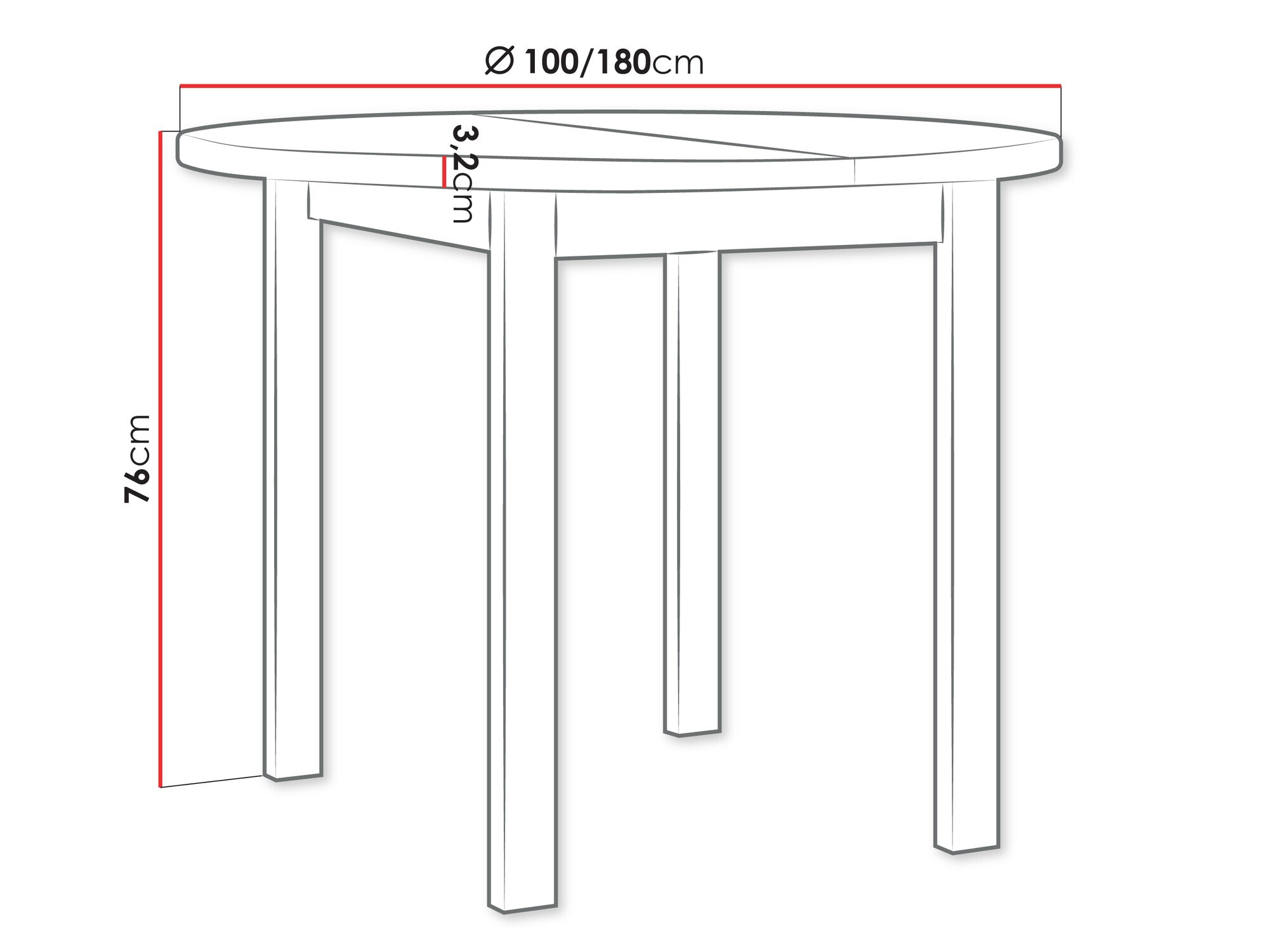 Stalas Victorville 357 (Balta)