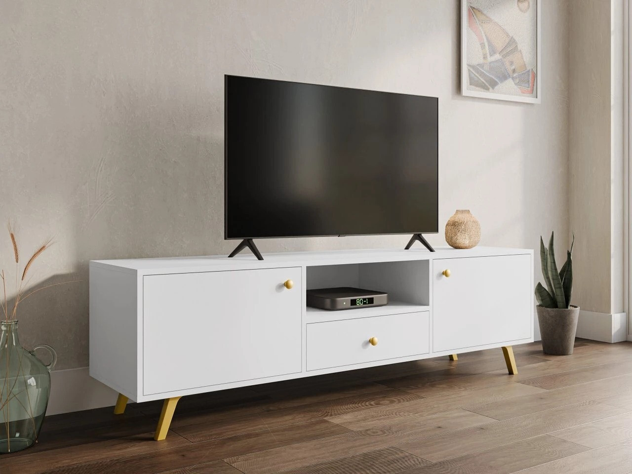 TV staliukas Monfera 104 (Balta)