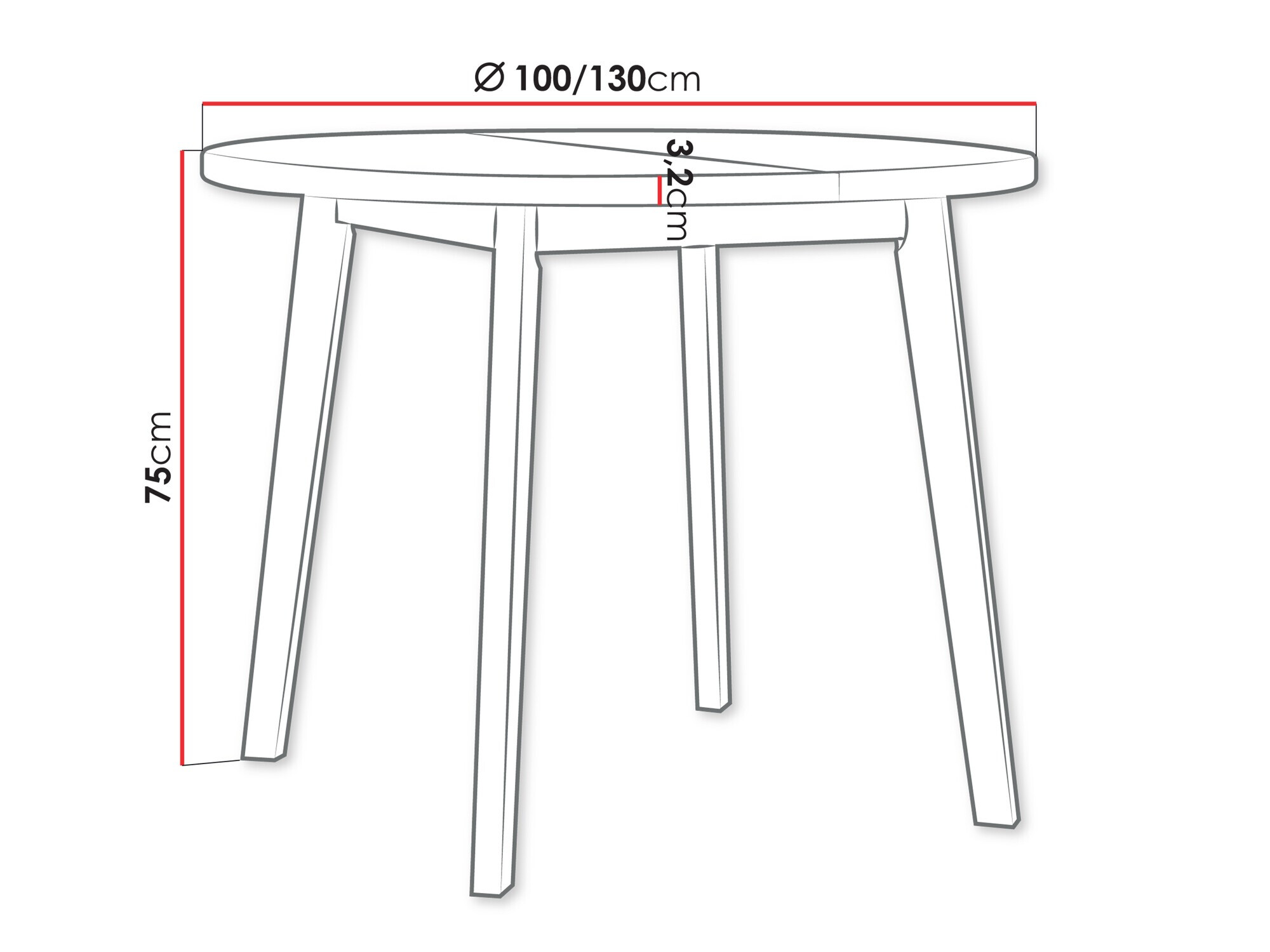 Stalas Victorville 358 (Artisan ąžuolas + Balta)