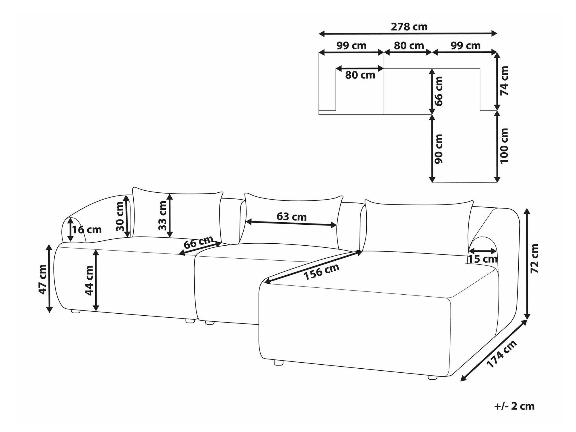 Minkštas kampas Berwyn 1813 (Smėlinė)