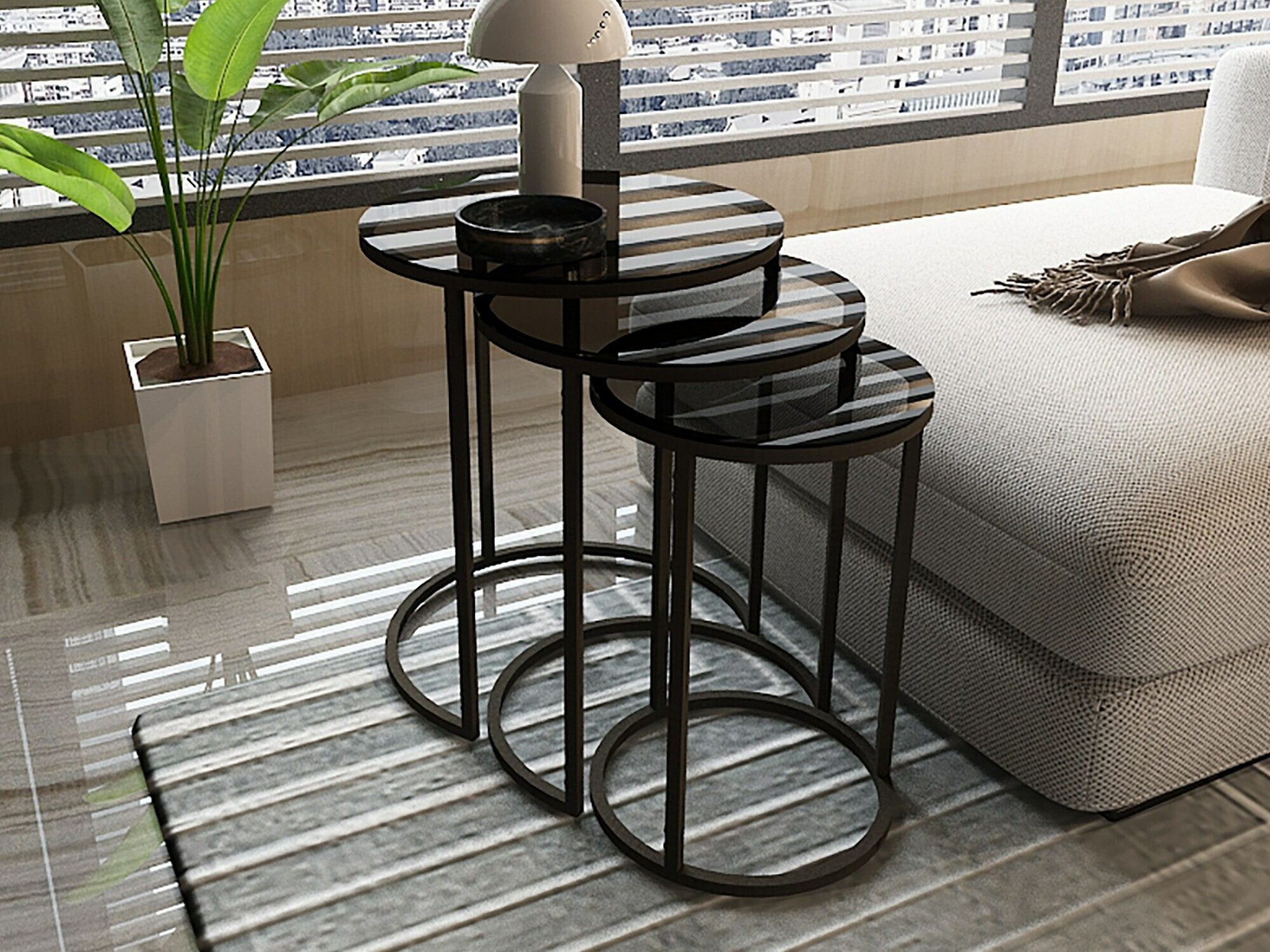 Šoninių staliukų komplektas Kailua 2040