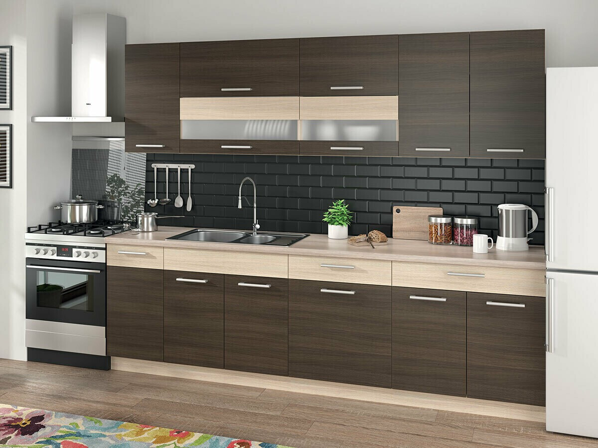 Modulinė pakabinama spintelė Mode Dark 107