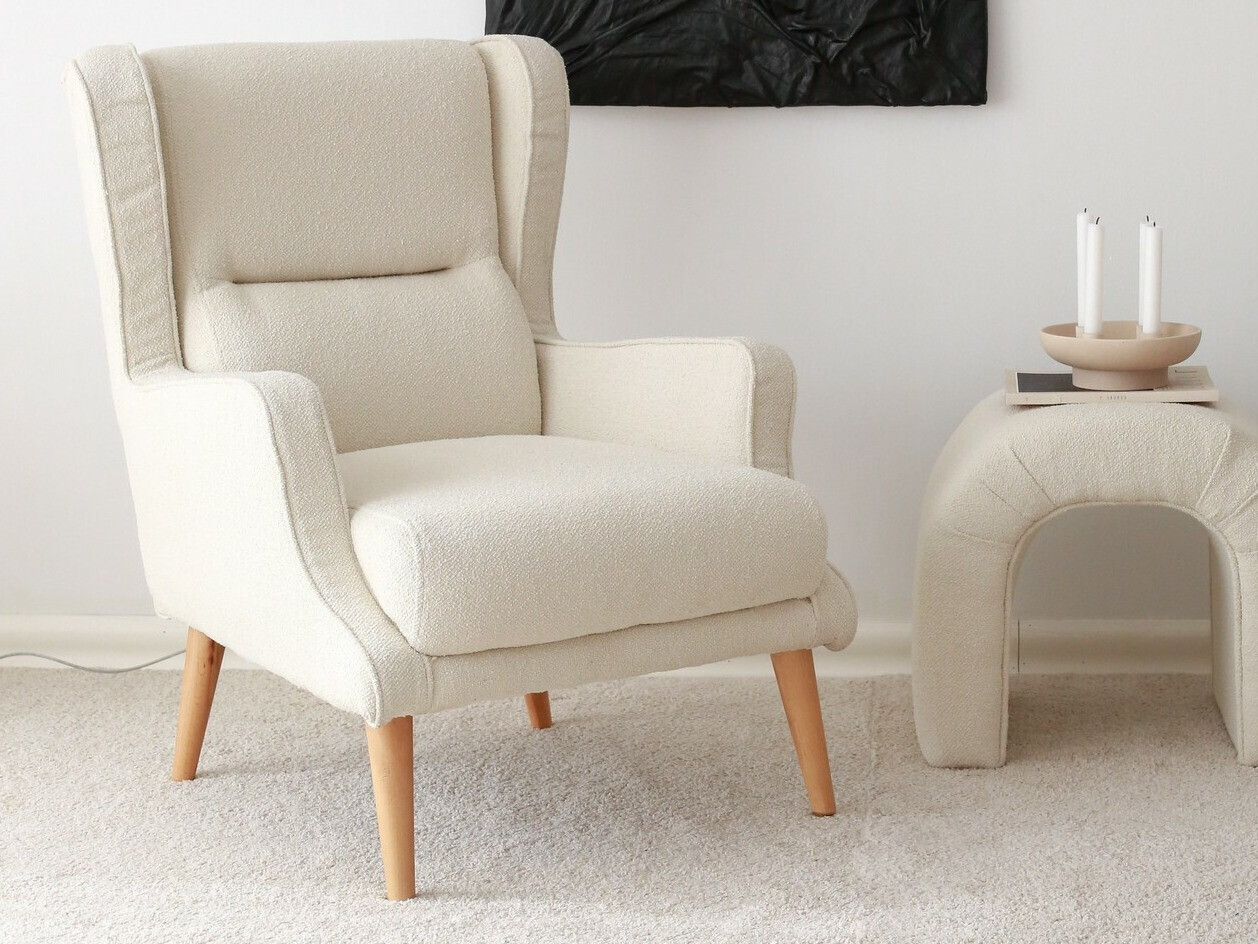 Fotelis Altadena 571 (Kreminė)