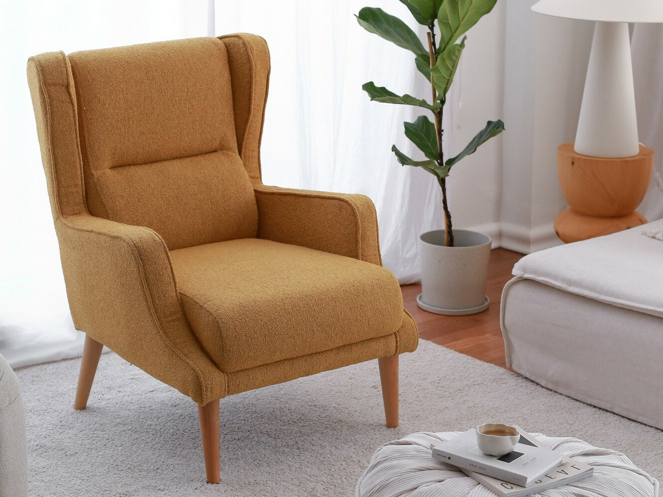 Fotelis Altadena 571 (Tamsi geltona)