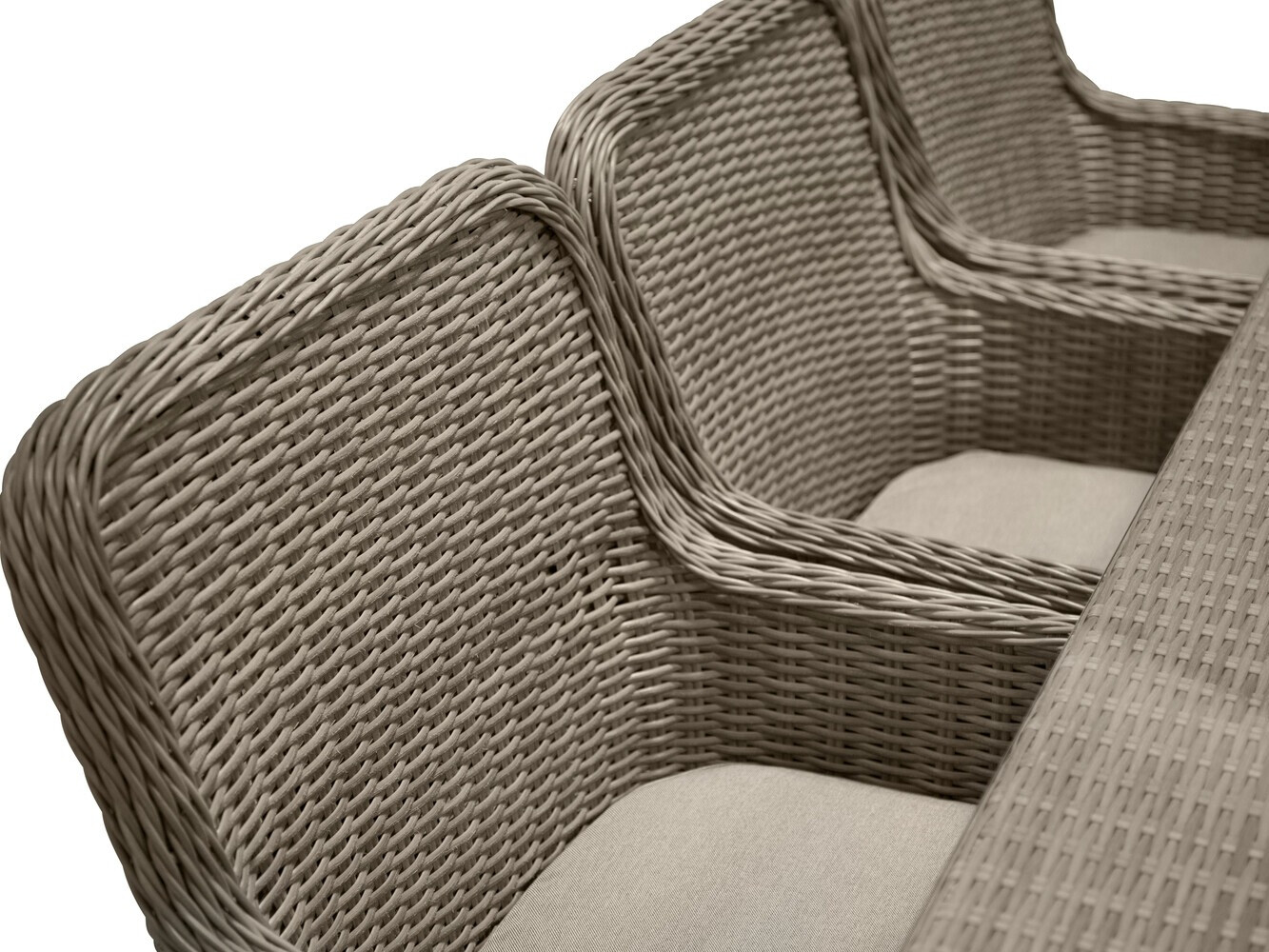 Stalo ir kėdžių komplektas Dallas 2201 (Šviesi ruda + Smėlinė)