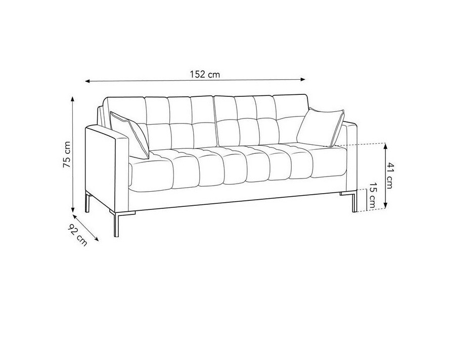 Sofa Lormelo 100 (Bluvel 06)