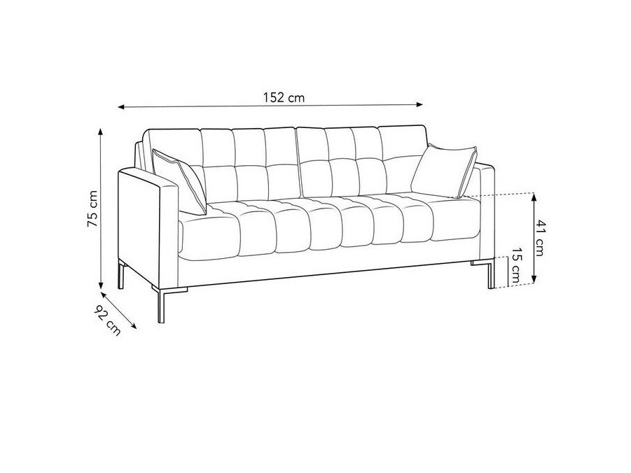 Sofa Lormelo 100 (Bluvel 28)