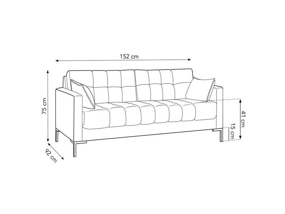 Sofa Lormelo 100 (Bluvel 68)