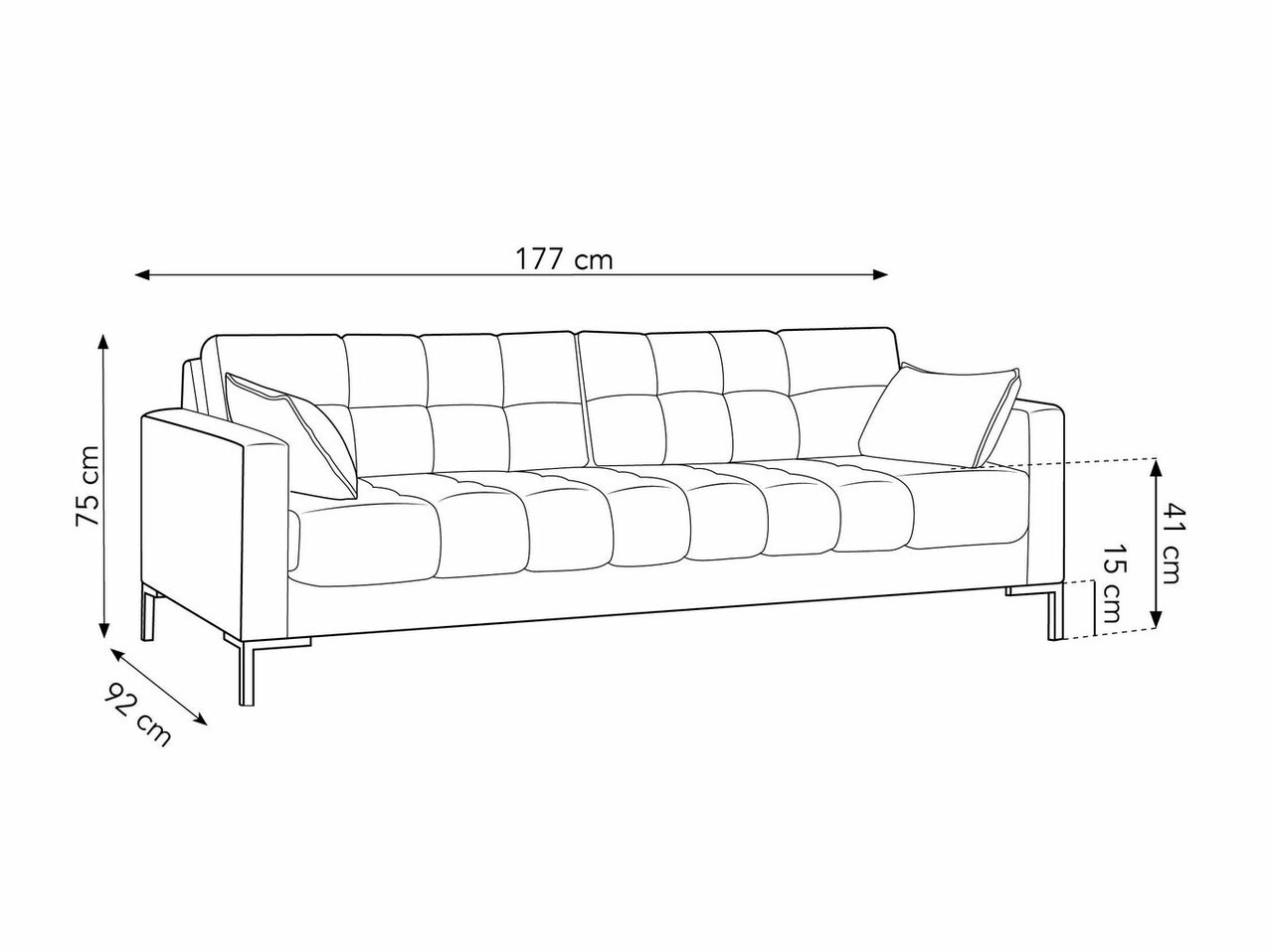 Sofa Lormelo 101 (Bluvel 28)