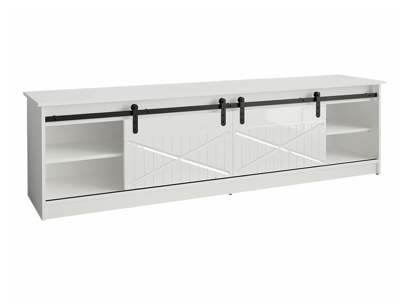 TV staliukas Charlotte 165 (Juoda + Blizgi juoda)