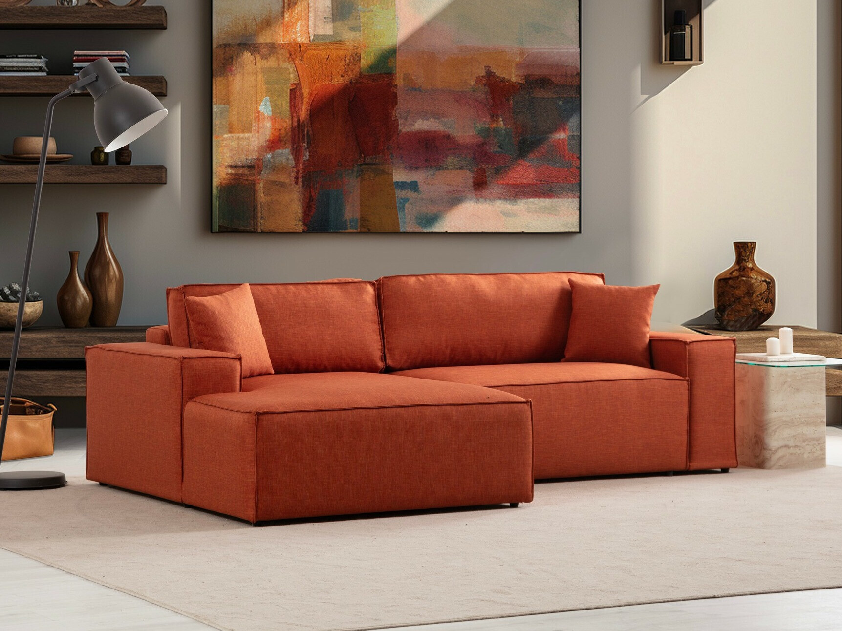 Minkštas kampas Altadena 580 (Oranžinė)