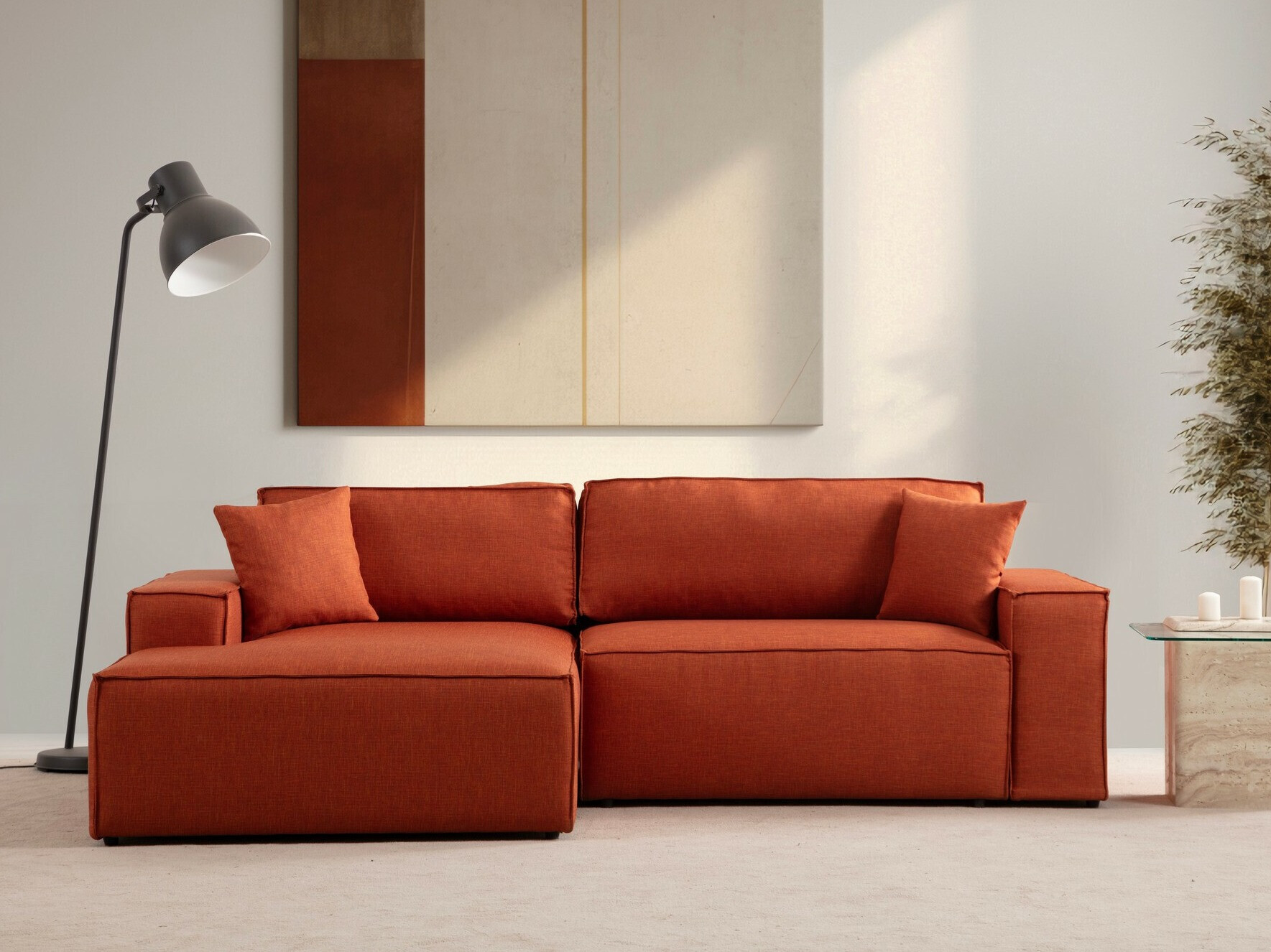 Minkštas kampas Altadena 580 (Oranžinė)