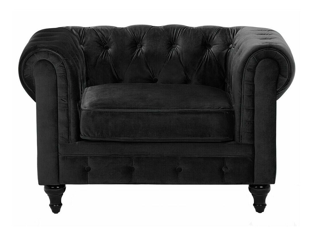 Chesterfield fotelis Cirdoro 102 (Juoda)