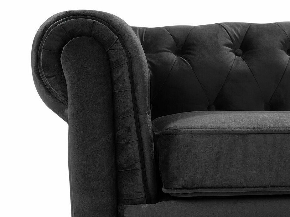 Chesterfield fotelis Cirdoro 102 (Juoda)