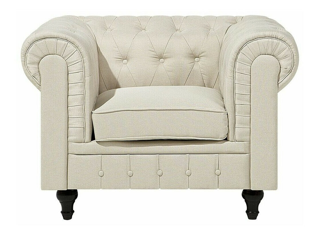 Chesterfield fotelis Cirdoro 102 (Smėlinė)