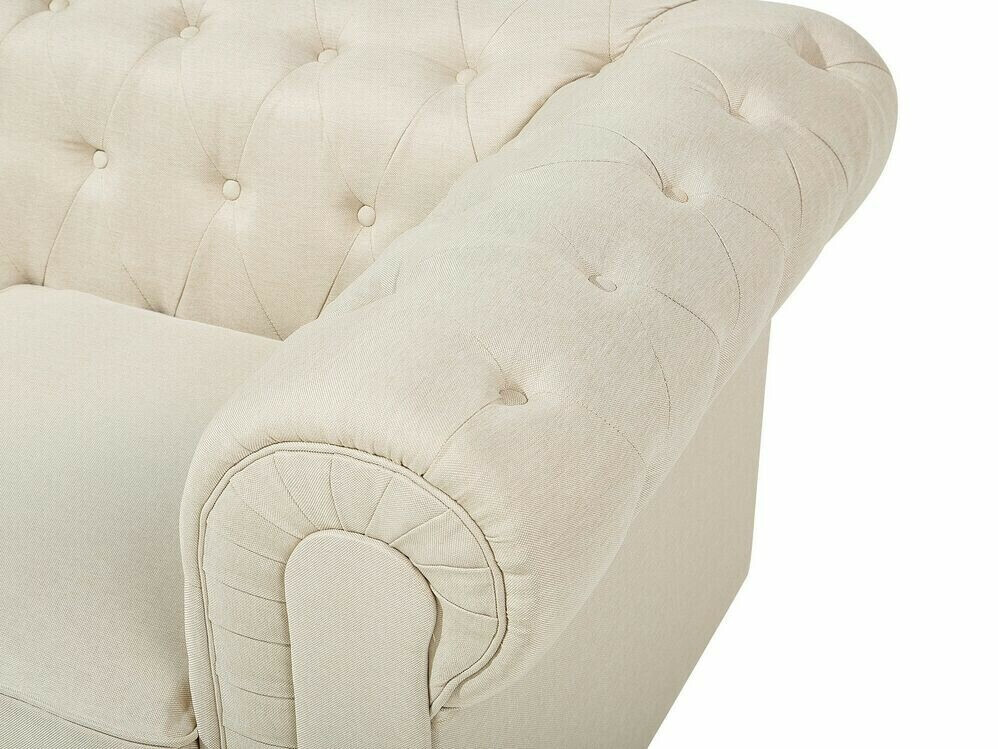 Chesterfield fotelis Cirdoro 102 (Smėlinė)