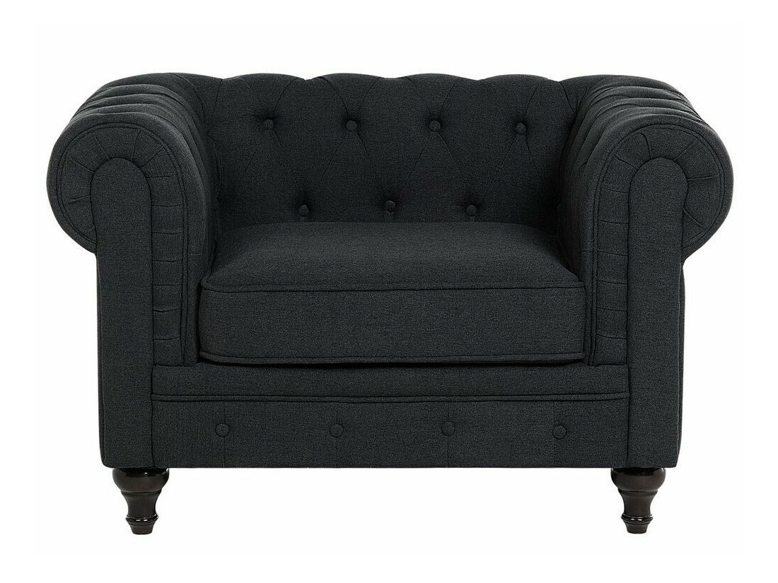 Chesterfield fotelis Cirdoro 102 (Grafitas)